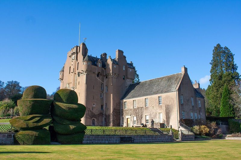Crathes Castle and its walled garden near Banchory