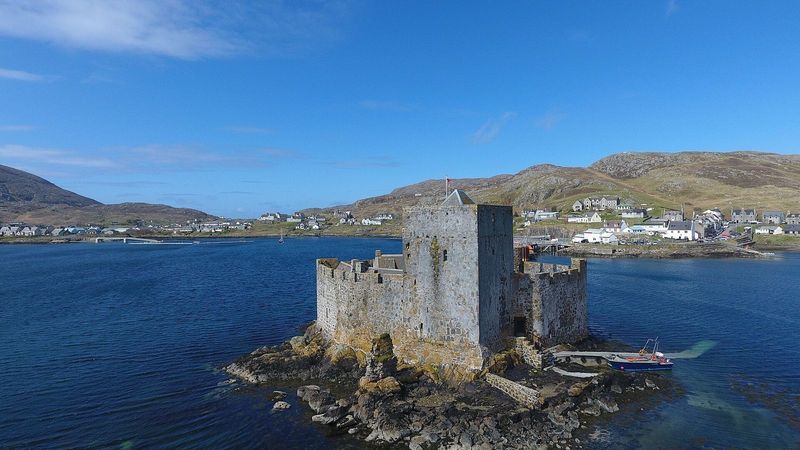 Kisimul Castle on its rock in Castlebay, Barra