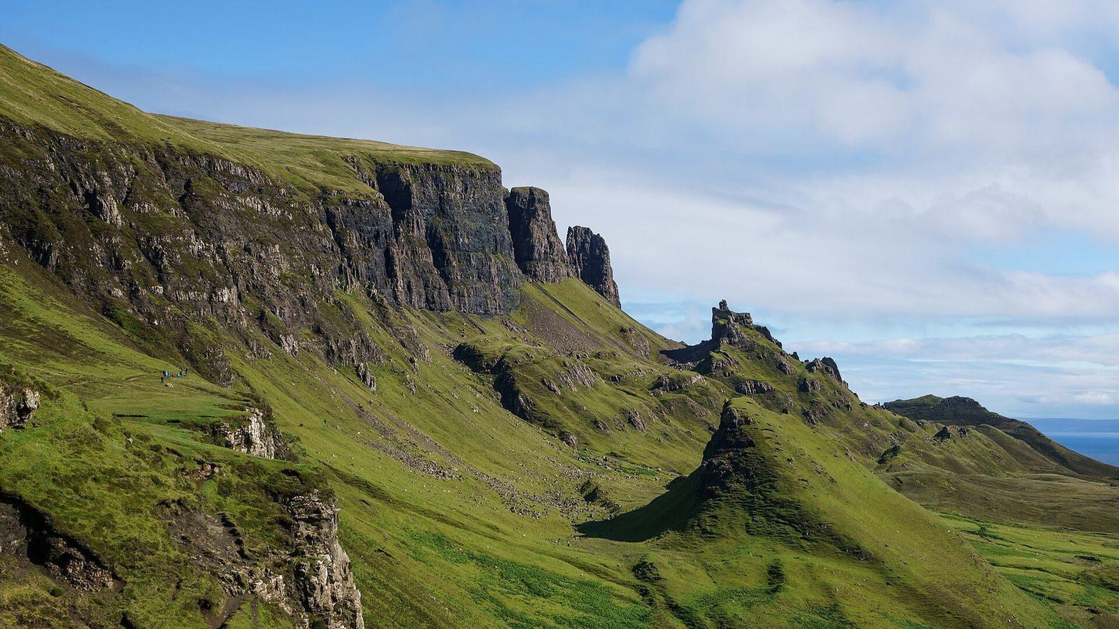 The Quiraing landslip on the Isle of Skye